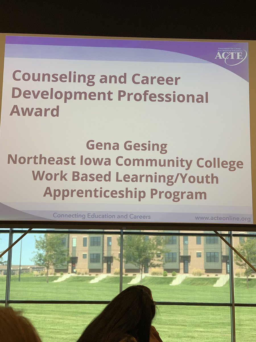 B_Berns's tweet photo. I well deserved award, @genagesing! @StephRaeDennler @NEiowaCC #iacte https://t.co/JW7V5SF54m