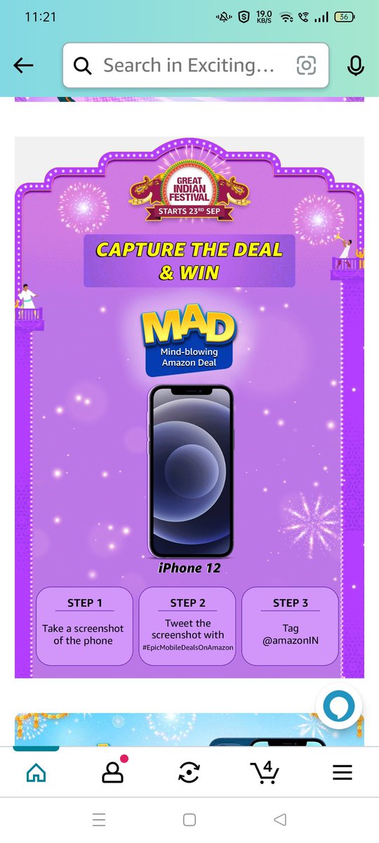 NaveenMaddy4's tweet photo. CAPTURE THE DEAL &amp; WIN
#EpicMobileDealsOnAmazon
@amazonIN https://t.co/R5VtK45BWP