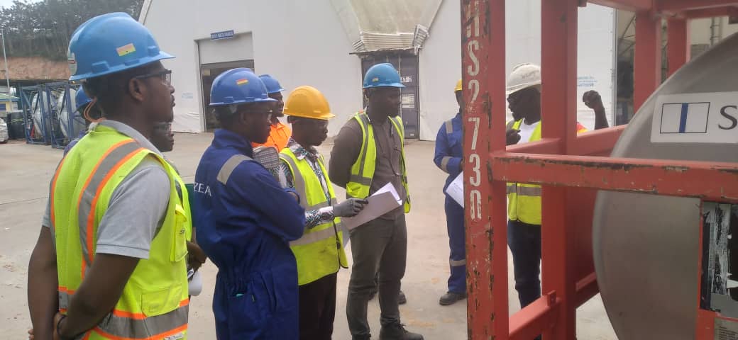 BaidenKobina's tweet photo. TOTE TANK INSPECTION TRAINING
Cox and young Resources Limited as part of its quest to pursue excellence and competence organized a training module for the staff of Zeal Environmental Logistics'. https://t.co/BpuDmkFY4L