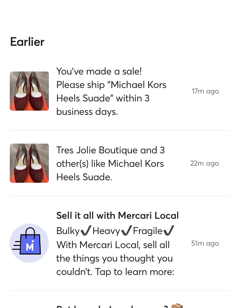 MrsChelseaMonet's tweet photo. Made my first sale in @mercari_app since joining  @kickflips_ PRO Discord 💪🏾 my mama put the Detroit hustla spirit in me . We just gettin stared 🙏🏾  Join our group imma drop the link below #KickFlips https://t.co/LOA09Ff7Wg