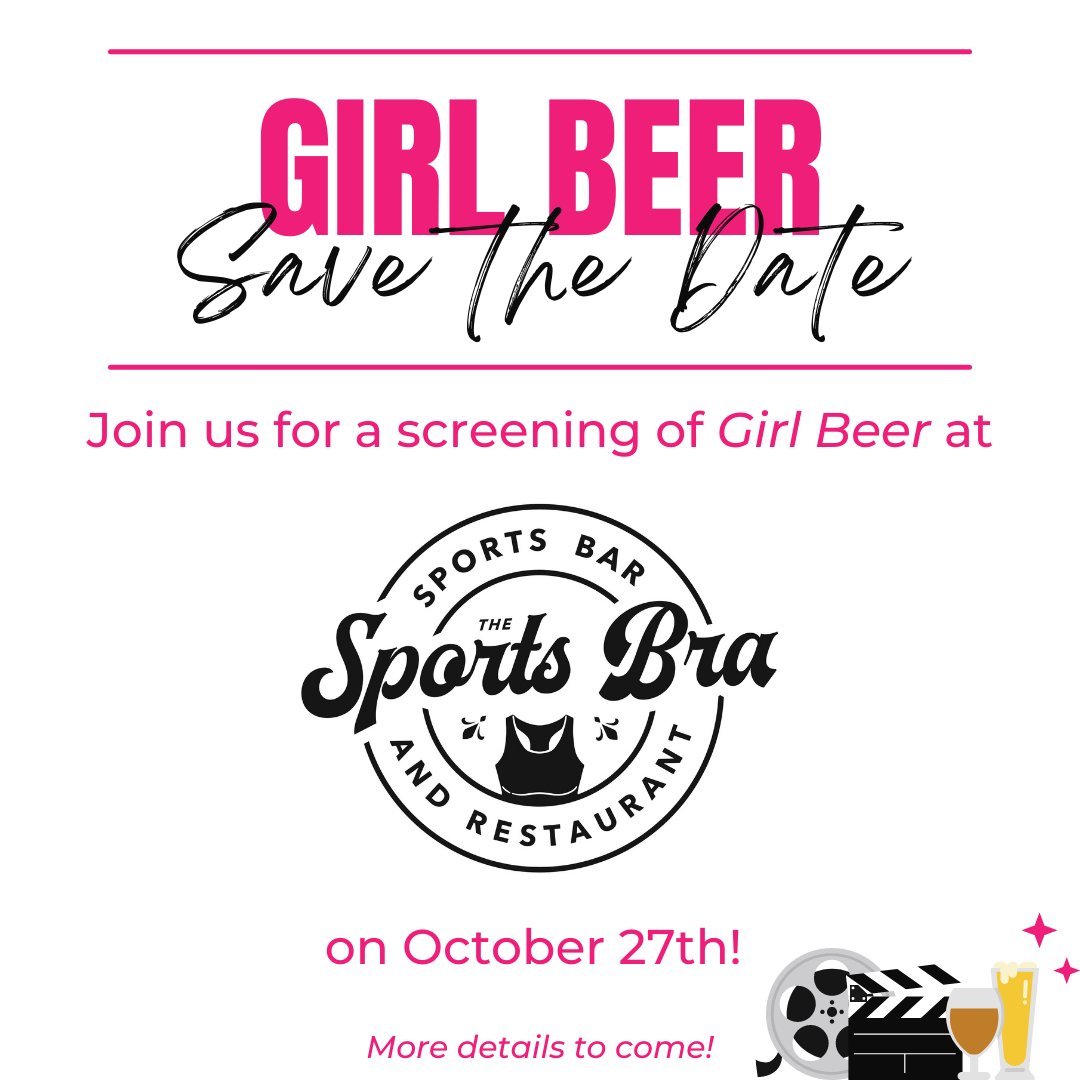 GirlBeerDoc's tweet photo. PORTLAND!! We’re coming for you! Join us for a screening of #GirlBeer at @TheSportsBraPDX on Thursday, October 27th! More details to come! 🍻 
#allbeerisgirlbeer #girlbeerdoc #girlbeer #thesportsbrapdx #pdx https://t.co/X9j8fE6Vvp