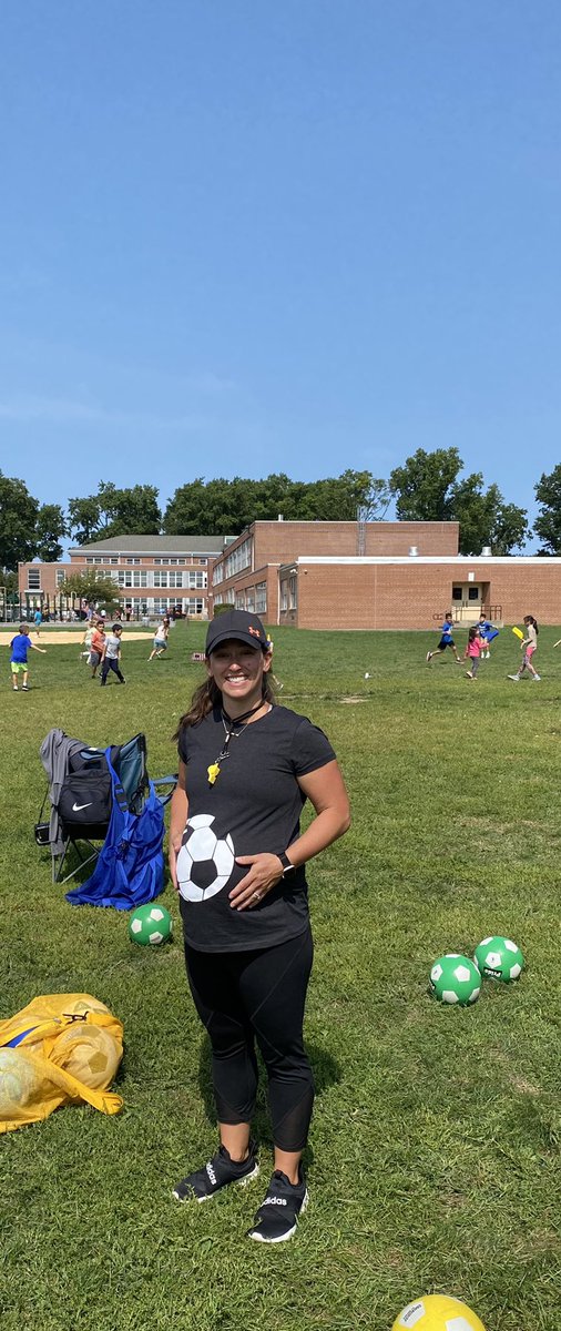 Brought my own ⚽️ball to class  #35weeks #soccer #PhysEd
