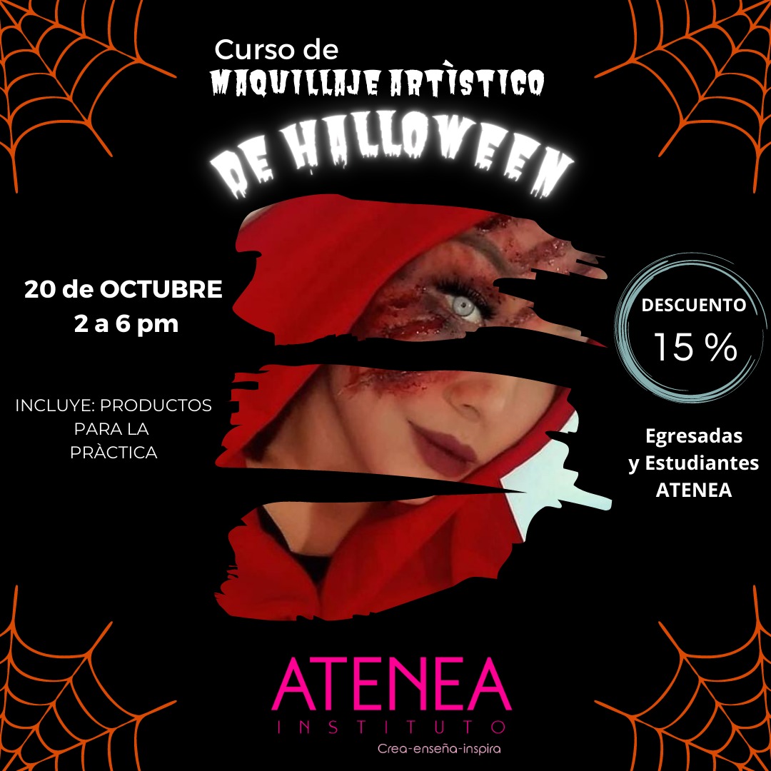 Se acerca #Hallowen y con esta fecha especial nuestro #curso de #maquillajeartistico. No dejes pasar la tarifa de lanzamiento. 20 de octubre.