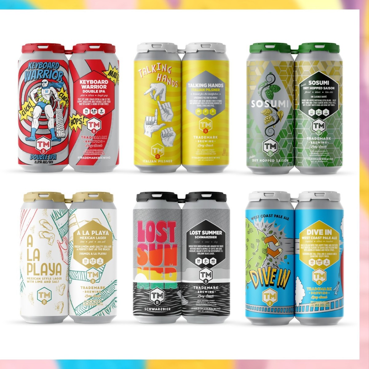 We’ve got a rad new batch of FRESHIES and FAVORITES! Hit the bio link to order online, or swing by the taproom and snag your favorite #TrademarkBrewing beers. trademarkbrewing.com/collections/be…