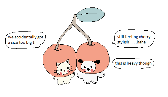 veryluckyclover's tweet photo. trying out halloween costumes🍒 https://t.co/dDsBbalPBq