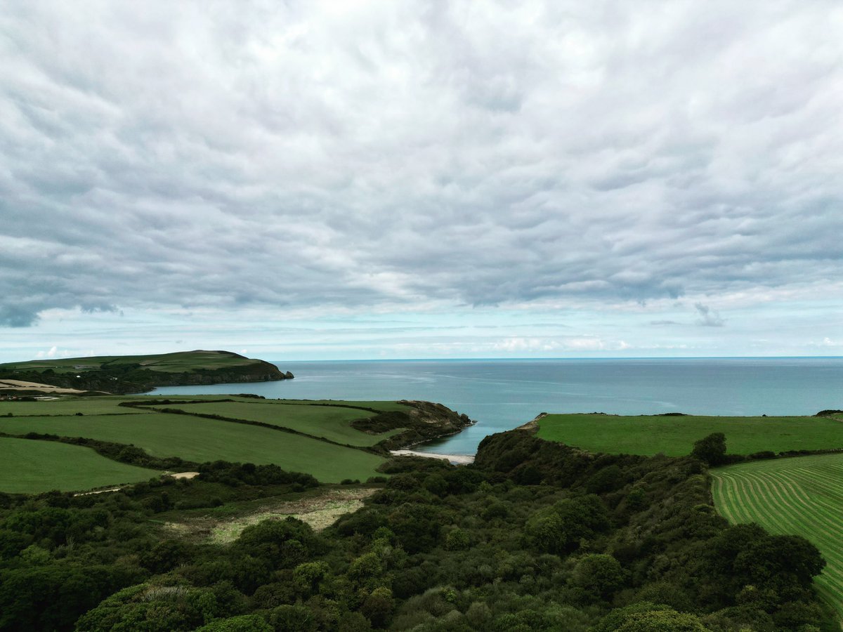Aerial view from our site visit in North Pembrokeshire this morning #dronephotography
