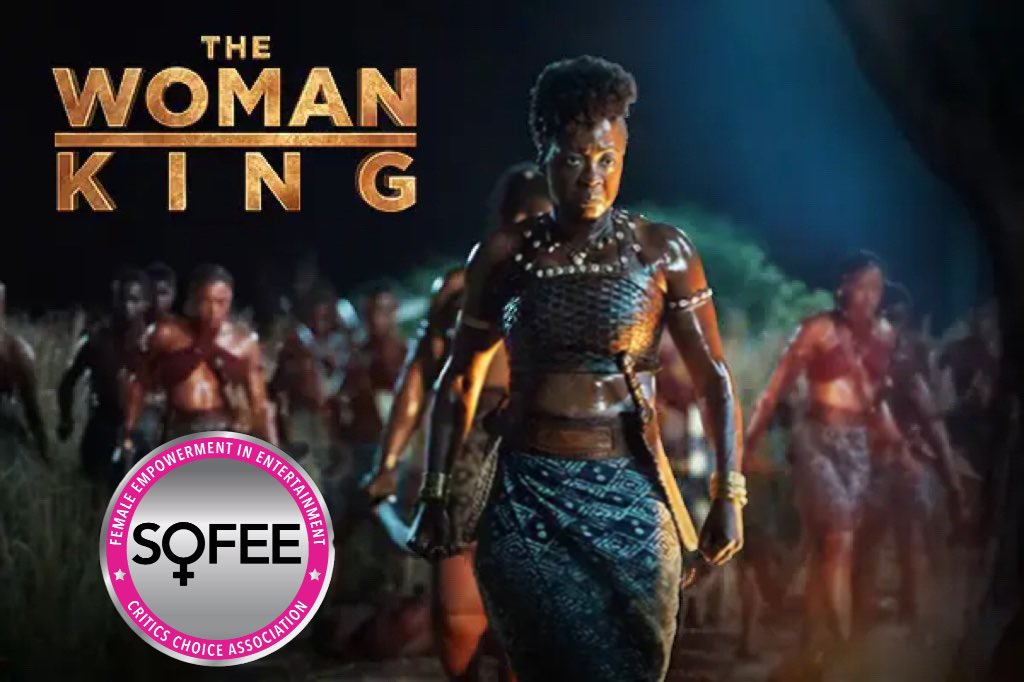 CriticsChoice's tweet photo. ALL HAIL THE WOMAN KING 👑
The #CriticsChoice Association Women’s Committee is proud to announce the first recepient of the SOFEE Seal to @womankingmovie 🙌🏿🙌🏾🙌🏽 @violadavis @SonyPictures @SonyPicturesCan 

#criticschoice #sofeeseal #ccasofeeseal #ccawomanscommittee https://t.co/eOLYLtYCld