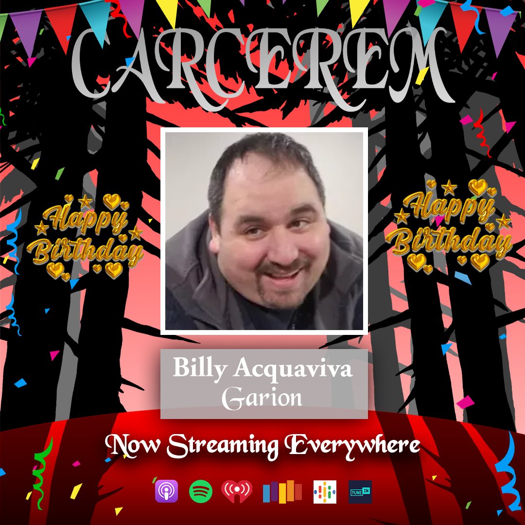 #BirthdayShouldOut. STOP! EVERYONE STOP! NOTHING ELSE MATTERS! Its Billy Acquaviva's Birthday!!! The Amazing actor who broke our hearts as Garion deserves the day of all days! Send him love, hugs, tacos, anything!!! we love you Billy and thank you for your talents!
@billy2ca