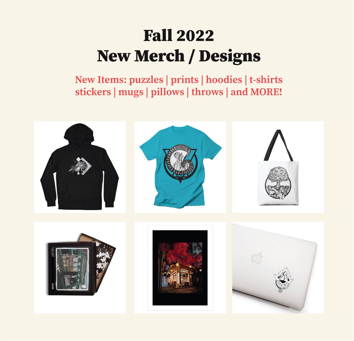 New merch that’s out now! cantasian.threadless.com