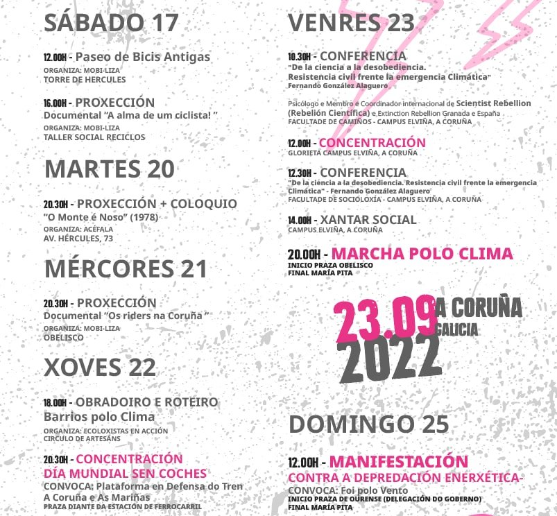 foipolovento's tweet photo. 🌍 Programaçom de atividades dentro da semana da mobilidade #ACrunha
🎥 Hoje às 20:30h "O monte é noso" em #Acéfala com colóquio posterior sobre os impatos ambientais, económicos e sociais do capitalismo
#oPovoGalegoUnidoContraAdepredaçomEnergética
#22SACrunha https://t.co/kcqb2urO24