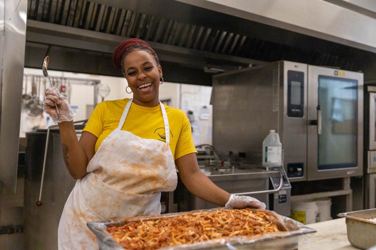 Happy Tuesday from CSK! Today, Chef Michelle cooked up a delicious homemade spaghetti lunch for our guests with some breadsticks and veggies. The lunch room was lively today with plenty of familiar faces sharing a meal!

Come join us for lunch this week! All are welcome.