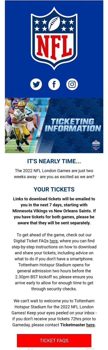 Ticketing Information just been sent out