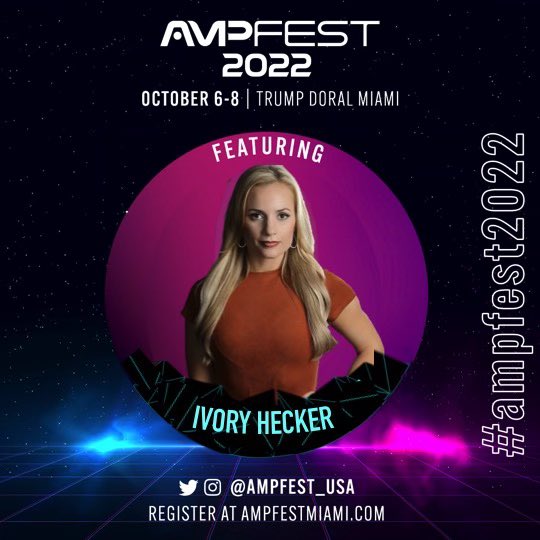 Hey guys, I’ll be in MIAMI in a couple weeks! You should come out and join me!

@ampfest_usa is throwing this bash in honor of freedom.

They have given me a promo code to save you money on tix! Use code “IVORY” for $25 off event tickets.🥳

AmpFestMiami.com

#AMPFest22