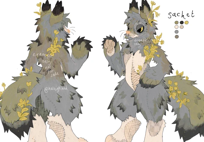 a recent character design commission! (character belongs to ) i adore doing these! 