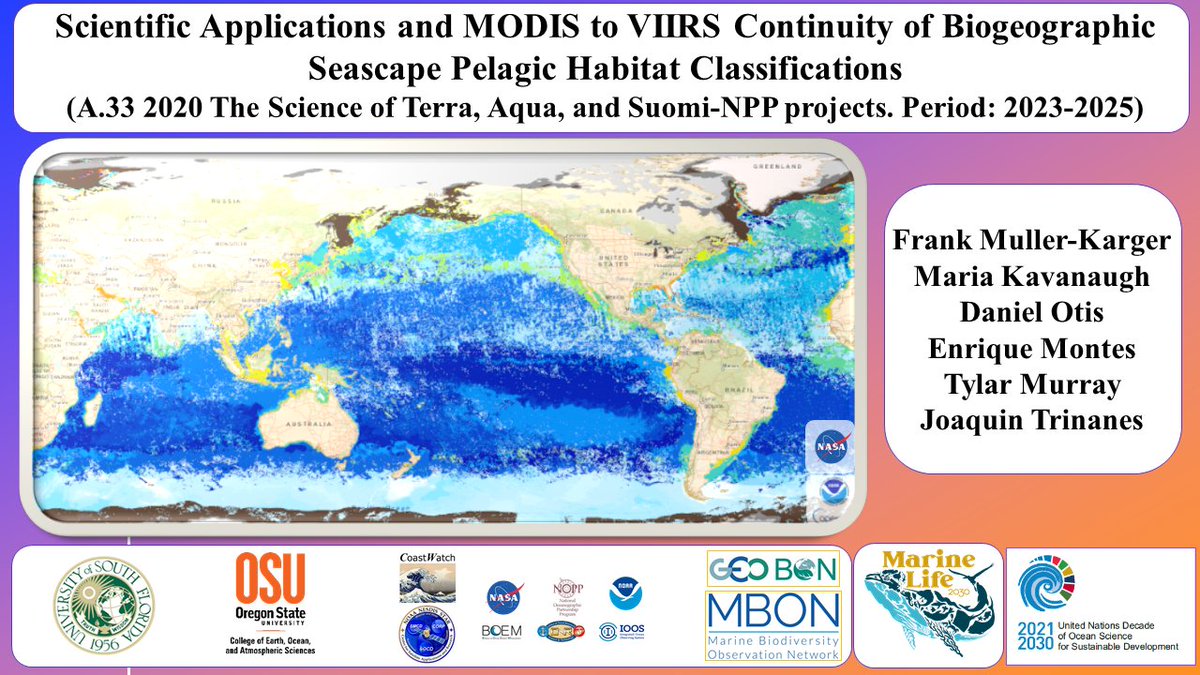 BzGEO's tweet photo. In 2006, yours truly had the chance to see a marine #RemoteSensing talk by Prof. Frank Muller-Karger @ one of Woody Turner's #NASABEF meetings, and in 2022 @ the ongoing mtg, I have the same fortune. Frank's presentations are also visually compelling! π§
https://t.co/o6Oi8if2UU https://t.co/BsNc7Vu7ds
