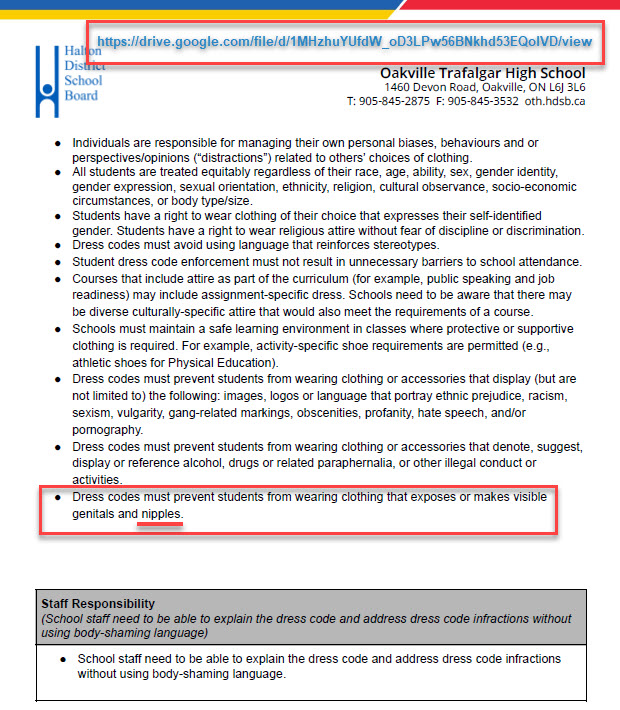 The <a href="/OakTrafalgarHS/">Oakville Trafalgar</a> Student Dress Code makes the policy clear re body parts that shouldn't be visible... does the Dress Code for Teacher's outline different standards? | #KaylaLemieux

<a href="/MargoShuttle/">Margo Shuttleworth</a> <a href="/MailOnline/">Mail Online</a> <a href="/anthonyfurey/">Anthony Furey</a> <a href="/reduxx/"></a> <a href="/EpochTimes/">The Epoch Times</a>

torontosun.com/news/furey-fac…