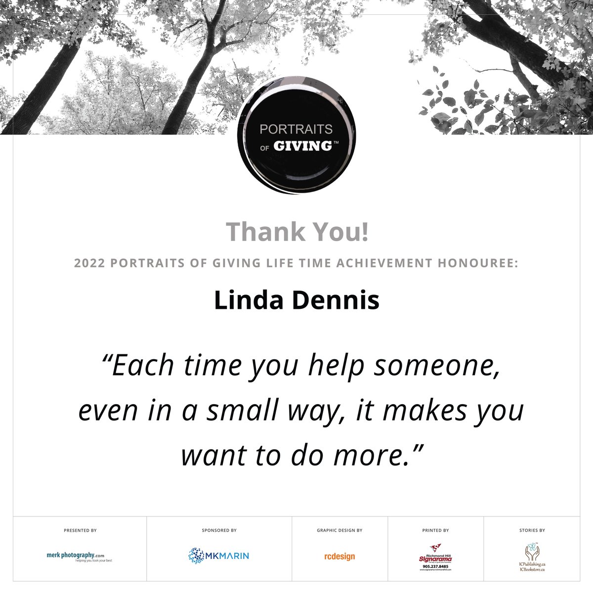 merkphotography's tweet photo. #Tuesdaytip from our POG Lifetime Achievement Honouree Linda Dennis from the 
@cityofmarkham. 

Thank you: 
@icpublishing 
@rcdesigntweets 
@signarama Richmond Hill
MK Marin

#pog2022 #cityofmarkham #markham #yorkregion #100+womenwhocaremarkham https://t.co/t5PRulrmYh