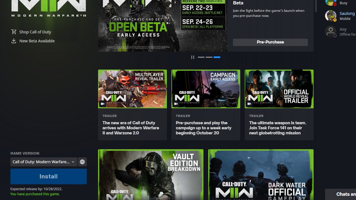 Kexrat's tweet image. if you preordered click "New beta available" 

if you entered a beta code go to this website and sign in and your beta code will be right above redeem code profile.callofduty.com/promotions/red…