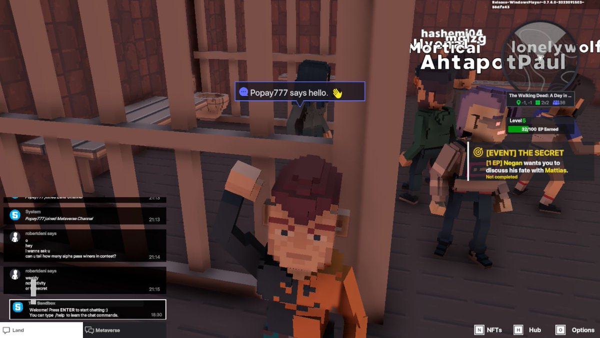 Andrey98315650's tweet photo. @TheSandboxGame @TheWalkingDead I just participated in the #SandboxAlphaS3Giveaway for a chance to win 500 SAND! Found Negan in Alexandria, check out my screenshot below!
👇 https://t.co/yCLoTGxjtE