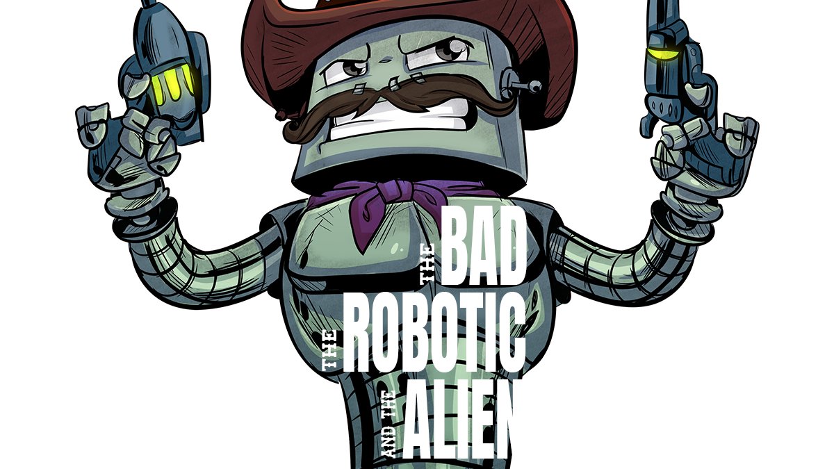 CowbotsAliens's tweet photo. Clank Westwood in the best role of his life! Enjoy thrill, danger and adventure of the wild west in Cowbots and Aliens - now showing in your VR Headsets! 

Get your ticket on Steam today! 👇
https://t.co/2mUZENI5CL

#CowbotsAndAliens #ChickenWaffle #IndieGame #IndieDev #VR https://t.co/ffNx1ey0nE