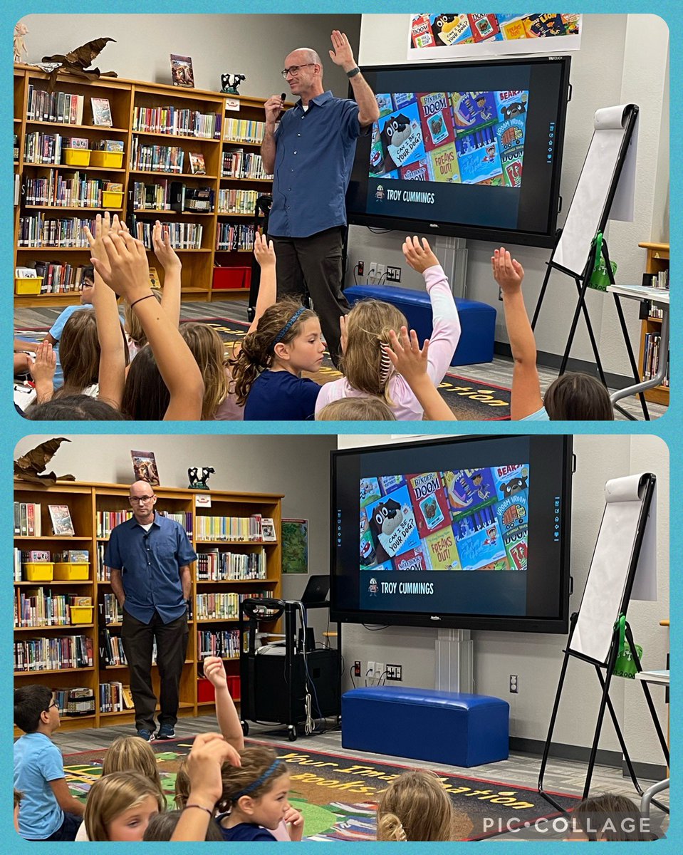 We loved hearing author &amp; illustrator Troy Cummings today at RES! We are inspired! ✏️ 📚 #authorvisit #secondgrade #read #write #DragonProud #InspireExcellence <a href="/troycummings/">Troy Cummings</a> <a href="/RockenLibrary/">Julie Green</a> <a href="/rockenbaughES/">Rockenbaugh ES</a> <a href="/Carrollisd/">Carroll ISD</a>