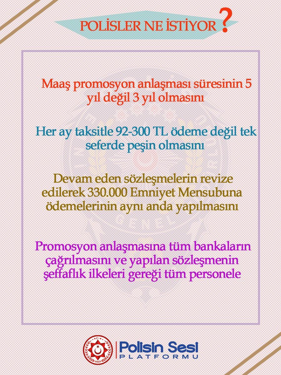 Polisler ne mi istiyor ⬇️

#EmniyetinPromosyonuNerede