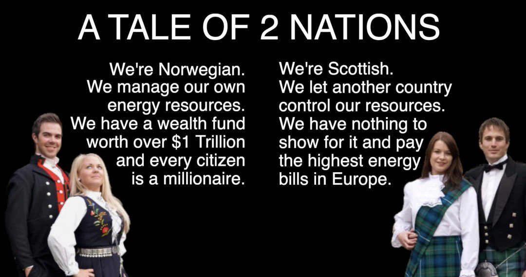 #Scotland and Norway have similar populations and energy resources but there’s one key difference. Can you guess what it is?