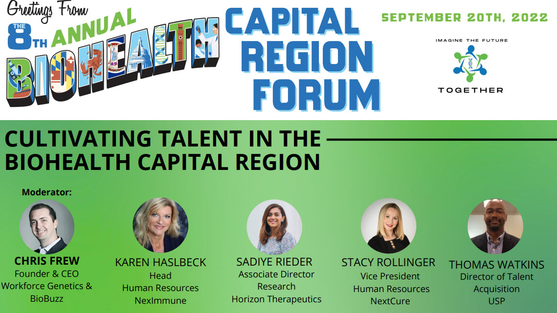 BioHealthCR's tweet photo. Afternoon Breakout Session time at the #BHCR. "Cultivating Talent in the BioHealth Capital Region" and "Regional Support for BioHealth Entrepreneurs" https://t.co/gMho0vD0gy