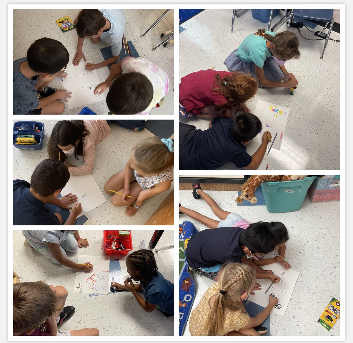 MrsPalcher's tweet photo. We drew posters in groups today to show what our classroom rules should and should not look like! #teamwork #responsiveclassroom @AldrinEagles @FCPSRegion1 @fcpsnews https://t.co/0qvRbD09Zm