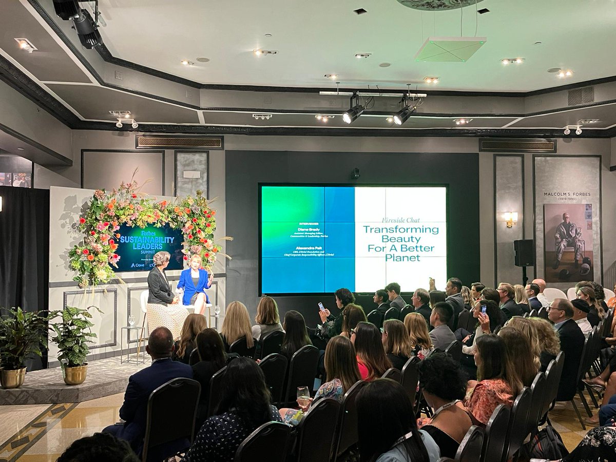 “CEOs have been saying sustainability is at the heart of their strategy for 15 years and I don’t buy that. If that was true we would be in a very different place today” - Alexandra Palt from <a href="/LOrealUSA/">L'Oréal USA</a> at the <a href="/Forbes/">Forbes</a> Sustainability Leaders Summit at #ClimateWeekNYC.