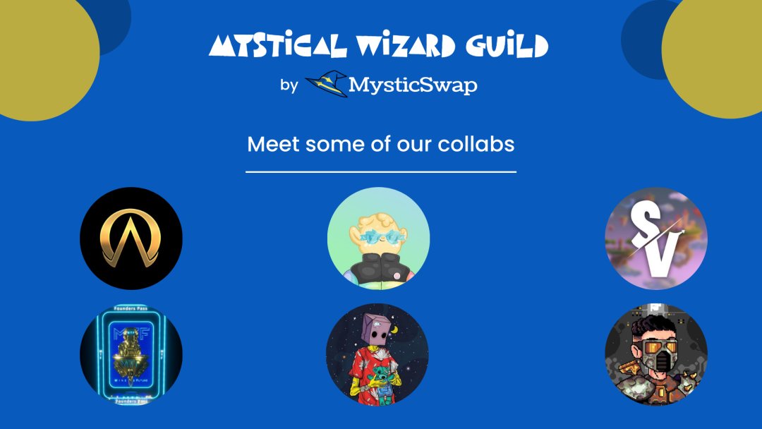 MysticSwap's tweet photo. Meet some more of our collaborations! Full list will be going out later this week! 👀🤝

Countdown To Mint 🧙‍♂️🪄

Days Left: 4 🎉🎉

LAST CHANCE Mystlist Raffle📜⬇️📜
🔗- https://t.co/w2faXxPPQo

Join the Discord👀🧹
🔗- https://t.co/o1q5UoxEmx https://t.co/0ctIzD7XDL