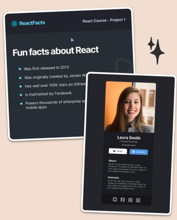 will_rafael_s's tweet photo. #100DaysOfCode I just completed module 12 from @scrimba (React Basics). I learned why React is important, JSX syntax, how to make custom components reusable using props, styling, static and interactive apps, data-driven pages, using events, state, and side effects https://t.co/257bcLCcyt