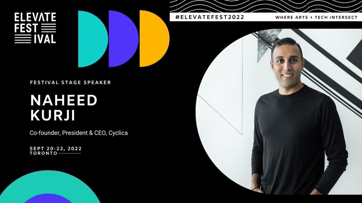 Cyclica's tweet photo. Our President, Co-Founder and CEO, @NaheedKurji will be taking the stage at #ElevateFest2022 tomorrow (21st) alongside @VectorInst to discuss #aihealthcare. If you're going to Elevate, it's a fireside chat not to be missed. 

@ElevateTechCA https://t.co/BDdxocibM4