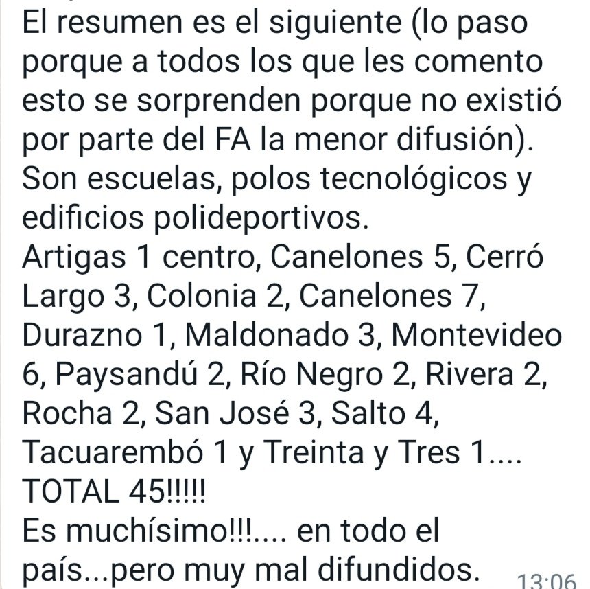 VeronicaRF1212's tweet photo. Lean atentamente ¡Por favor! 
Gracias FRENTE AMPLIO por no hacer alarde de lo que debías hacer por Nuestra Gente e hiciste.
Se que no es lo políticamente correcto para los tiempos que corren, pero no dejo de sentir Orgullo.
¡VIVA EL FRENTE AMPLIO!
¡VIVAAA! 🇺🇾 https://t.co/RhKtI1m1Ky