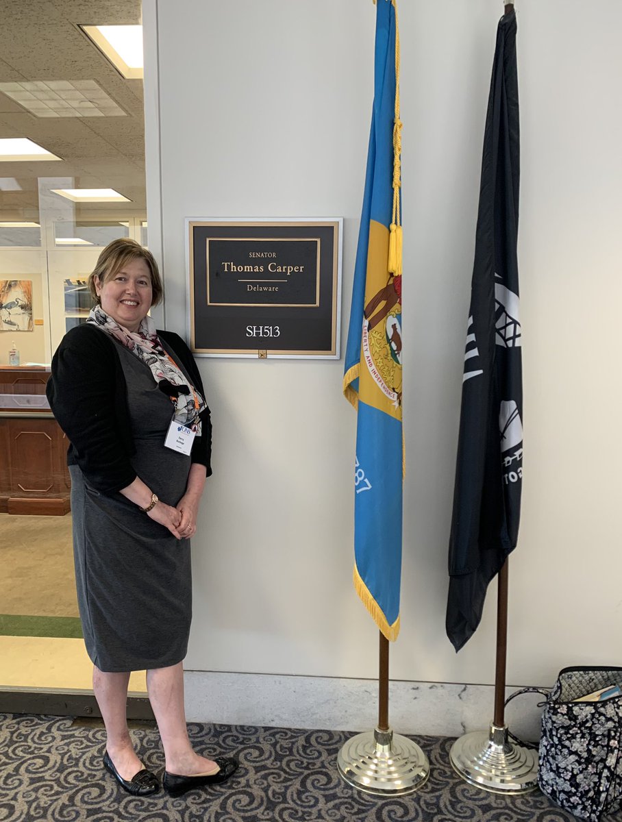 TY Victoria Carle from @SenatorCarper for meeting w/me to discuss #PCHETA #CancerMoonshot #PROTECT #OralCancerParity @oncologynursing #ONSAdvocacy