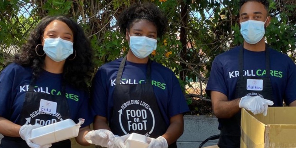 KrollWire's tweet photo. September is #KrollCaresMonth, an opportunity for our colleagues to come together as One Team, One Kroll to live our values and support our communities. Check out some of our teams in action 👇 

#KrollCares #OneTeamOneKroll @foodonfootla https://t.co/VBEpoeF22m