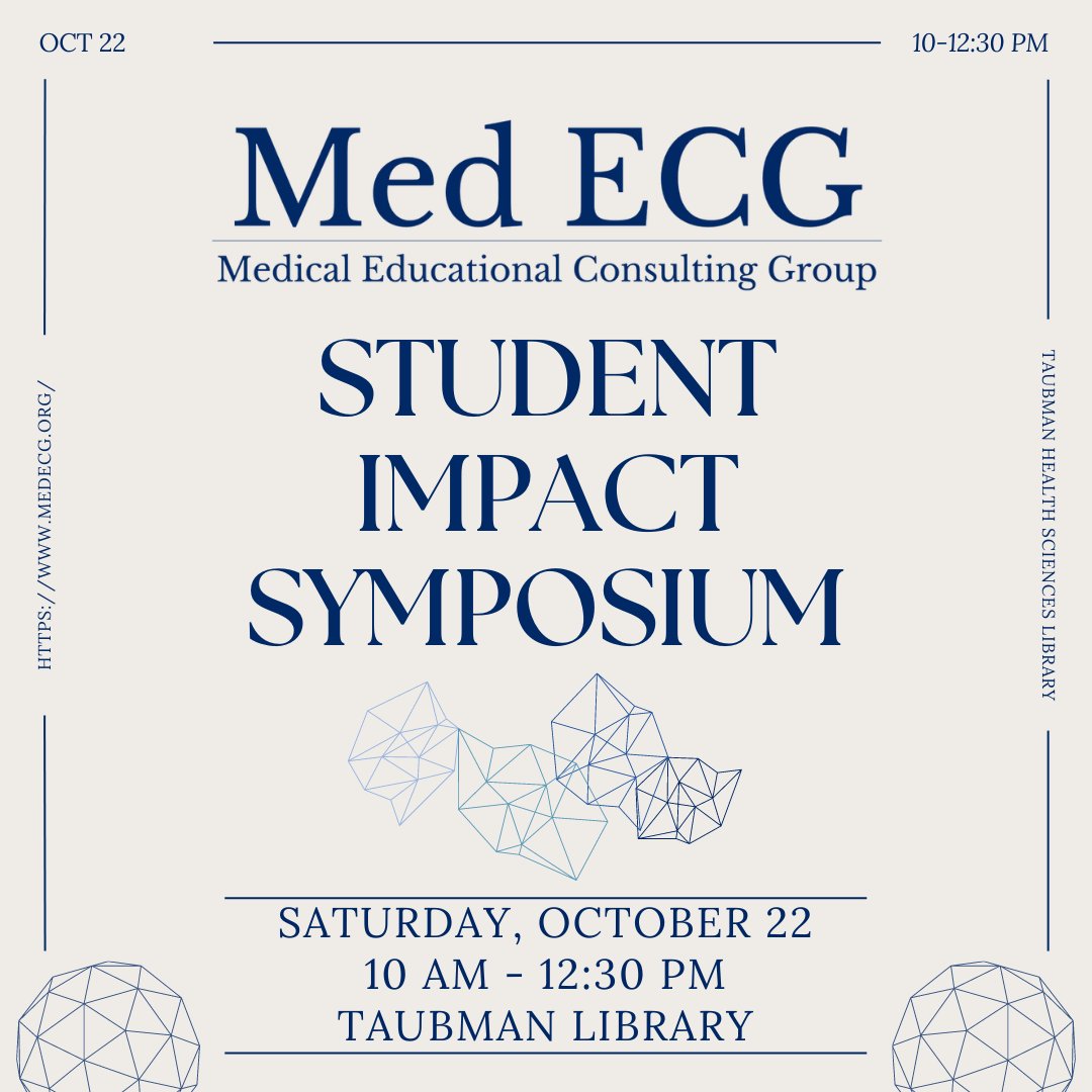 UMMSMedECG's tweet photo. The 2022 Student Impact Symposium is a few weeks away, and the regular application period opens on 9/26! This year, microgrants will be awarded for some of the most impactful projects. We look forward to seeing you on October 22nd! https://t.co/CHL4Sgr759