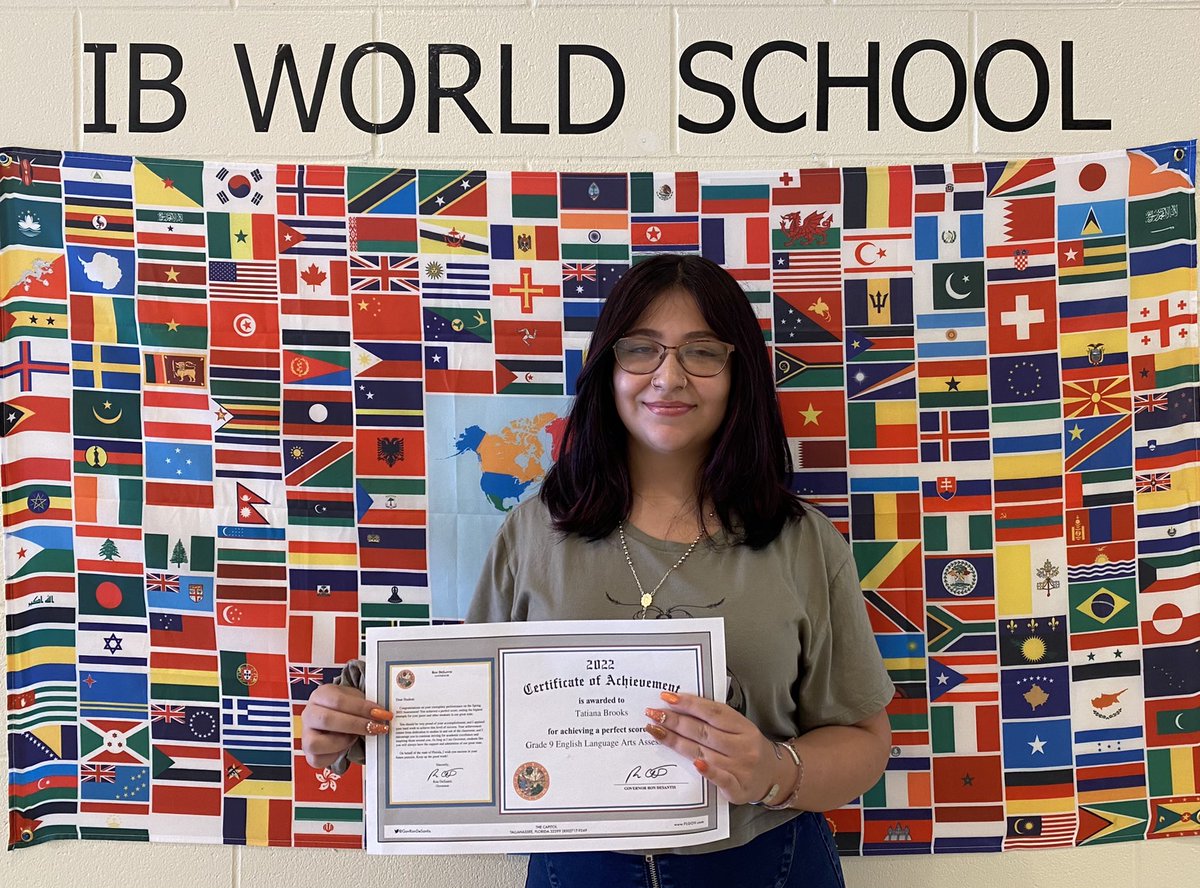 Congratulations to Lake Weir High School sophomore, Tatiana Brooks for earning a Perfect Score on the FSA ELA. We are so proud of her. #lakesidepride <a href="/chadefrazier/">Chad Frazier</a> @LivengoodDC