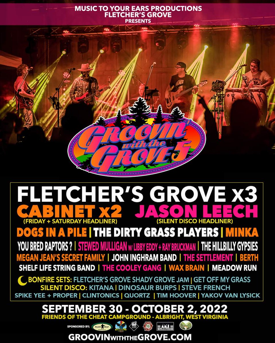 GroovinWV's tweet image. Tomorrow night is the Official Groovin' with the Grove 5 PreParty Super Jam @123pleasant featuring members of Stewed Mulligan, The Hillbilly Gypsies, @WaxBrainWV, The Cooley Gang, and DJ Proper. Each paid entry receives a raffle entry for a chance to win 2 passes to Groovin'. $7