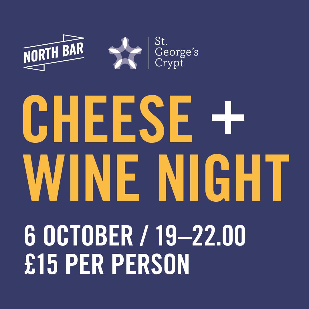 NorthBarHG's tweet photo. North Bar Harrogate are proud to host our first ever Cheese and Wine Night!
The theme will be ‘Southern Italy & The Islands’, as we take you on a delicious adventure!
All profits are going to @stgeorgescrypt, so come let us wine and dine you for a good cause!
#stgeorgescrypt https://t.co/7cetimgOCu