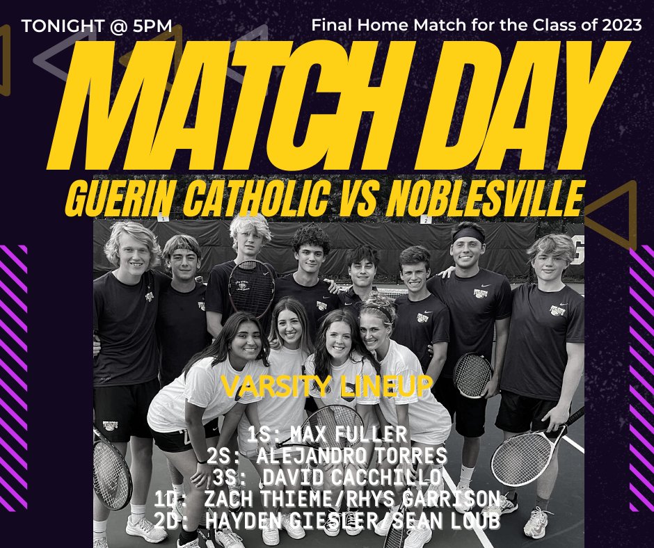 Come on out to the Nest for the final home match of the season!  Golden Eagles vs. Millers! <a href="/gchs_athletics/">Guerin Catholic Athletics</a>