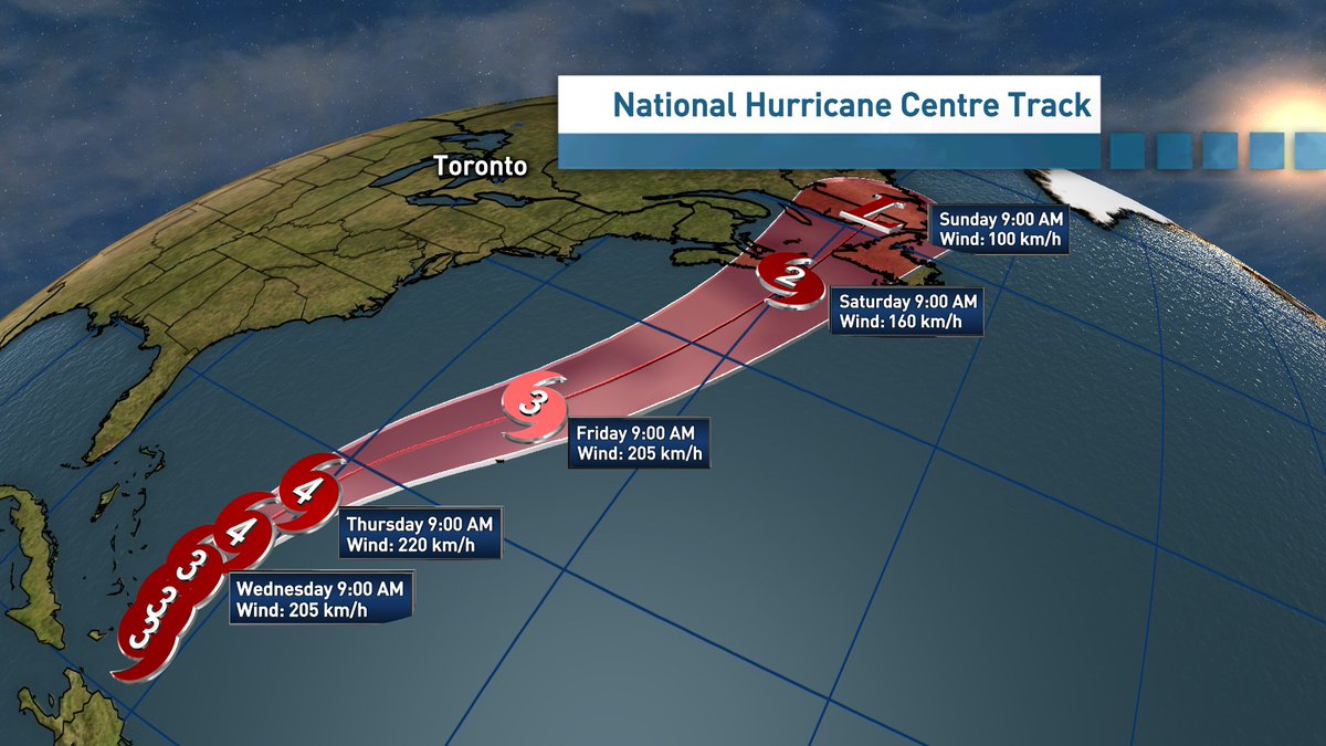 ryansnoddon's tweet photo. While details need to be ironed out, it's all but certain #Fiona will impact Atlantic Canada.
Damaging wind, flooding &amp; storm surge are all possible. 
Folks in Cape Breton, eastern/central NS, PEI, eastern NB &amp; western Nfld should begin to prepare. 
#nsstorm #nbstorm #pestorm https://t.co/bNvapaLxHL