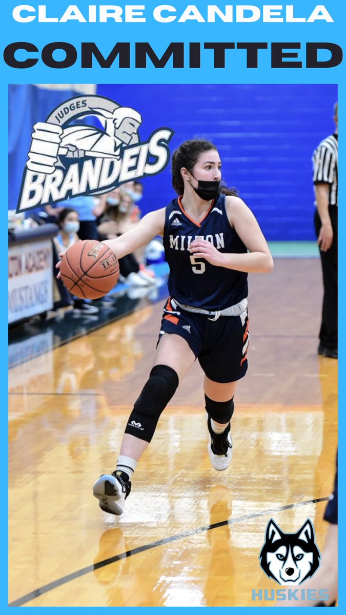 CoachDan (@danb1222) on Twitter photo Congrats to 23' <a href="/cjcandela3/">Claire Candela</a> on her commitment to the admissions process at Brandeis University. Claire's a tireless worker and a great teammate. We are very proud of her and have no doubt she will accomplish great things!
<a href="/brandeisWBB/">Brandeis Women's Basketball</a> @Ma_huskies <a href="/bashhoopsNE/">Bash Hudson</a> <a href="/MAGirlsBBall/">Milton Academy Girls Basketball</a> Congrats to 23' <a href="/cjcandela3/">Claire Candela</a> on her commitment to the admissions process at Brandeis University. Claire's a tireless worker and a great teammate. We are very proud of her and have no doubt she will accomplish great things!
<a href="/brandeisWBB/">Brandeis Women's Basketball</a> @Ma_huskies <a href="/bashhoopsNE/">Bash Hudson</a> <a href="/MAGirlsBBall/">Milton Academy Girls Basketball</a>