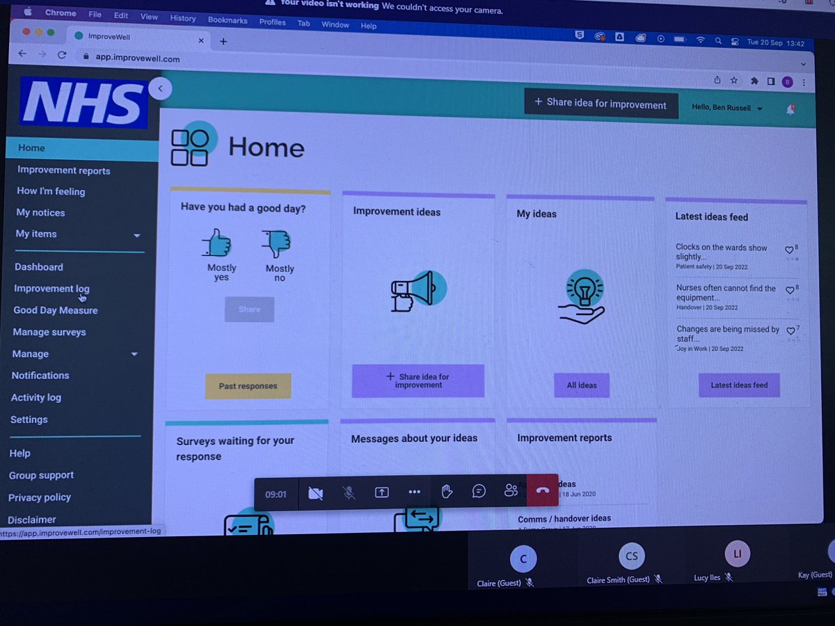 Our teams expressed the desire to be involved in change. Today our SLT were delivered the training for our soon to land Improve well app. The app allows interactive discussion and idea sharing between our frontline teams and the SLT. #improvewell