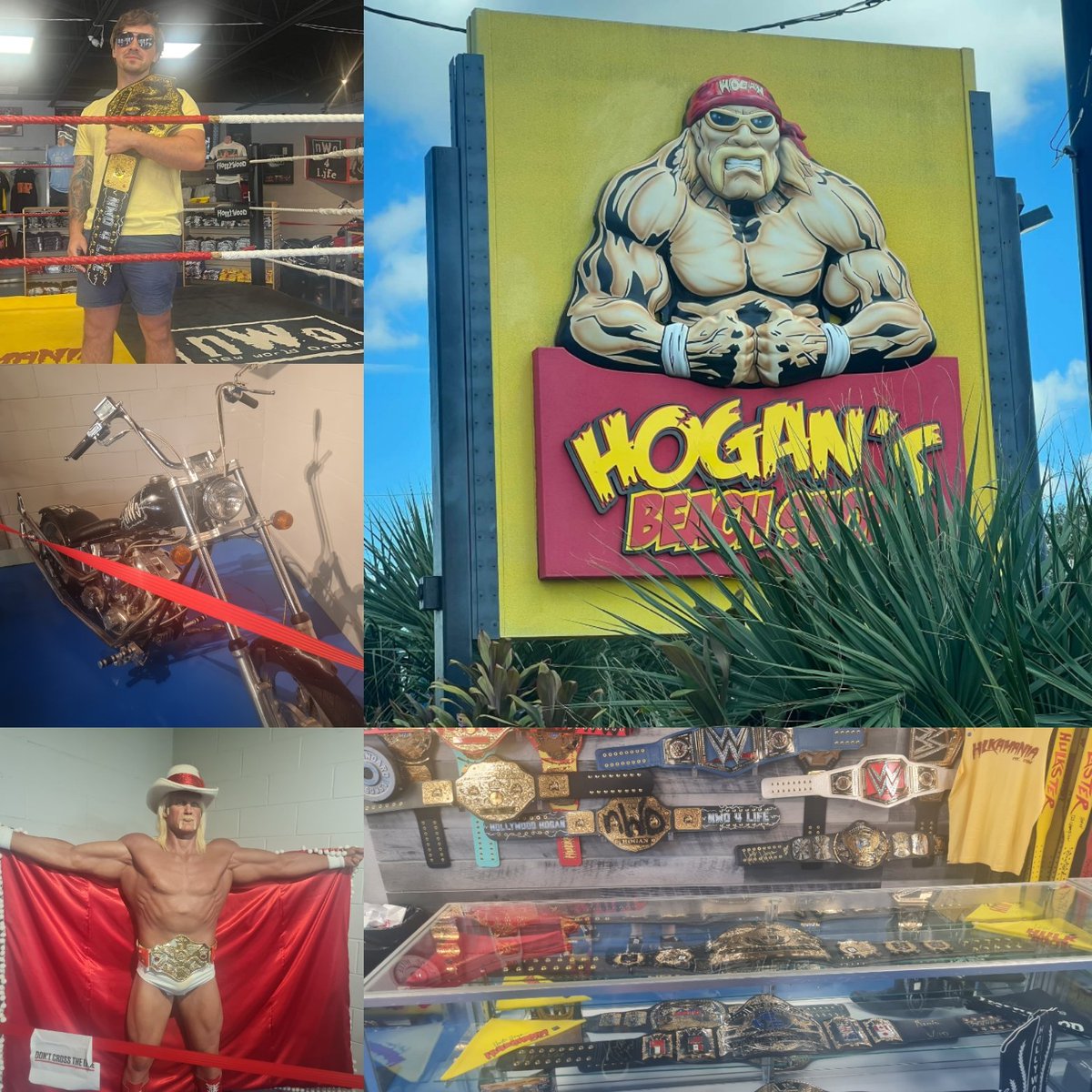 Visited <a href="/HulkHogan/">Hulk Hogan</a> Beach Shop in Orlando today. The memorabilia was amazing, and was delighted to be able to take a photo with nwo version of Big Gold. Alot of merch was purchased too.