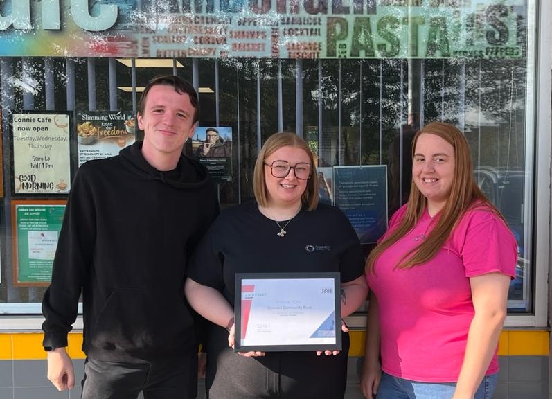 TrustConnect's tweet photo. Great to have been recognised by @DWP this morning for all the work put in by ourselves and young people in making #Kickstartscheme a success in @TrustConnect
Well done and Thank you to everyone involved 🥰 https://t.co/oqGsHOEH47