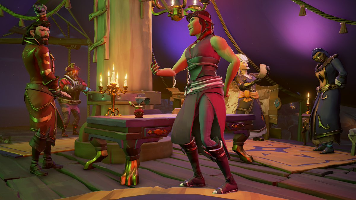 Spammals's tweet image. "You are invited to an evening soiree at the Sovereigns under the stars."

#SoTShot @SeaOfThieves