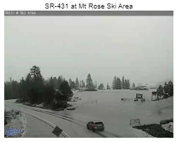 NWSReno's tweet photo. 11:45am... Heading to or from Tahoe? Use some caution in the high passes as snow, yes snow, is blanketing areas at down to about 8,000 feet. Particularly in these heavier cells... 'tis is the season for changing weather! #nvwx #cawx https://t.co/DB4KrSVSwn