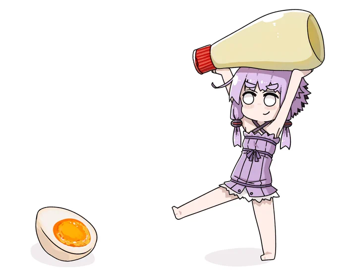 ゆで卵にはマヨネーズ派 