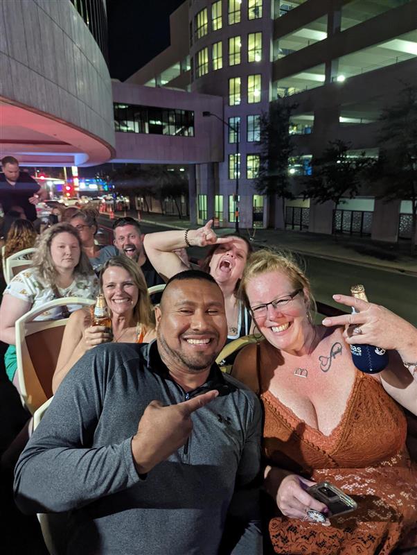 AtlasMedStaff's tweet photo. We had a blast touring the Vegas strip with all of you. Did you get to join Atlas on one of our epic double-decker bus tours at TravCon? If you missed it, there's always next year!#TravCon #TravCon22, #TravCon2022, #TravelNurse, #TravelNursing, #AtlasMedStaff, #WhereYouBelong https://t.co/R6meQc9xvC
